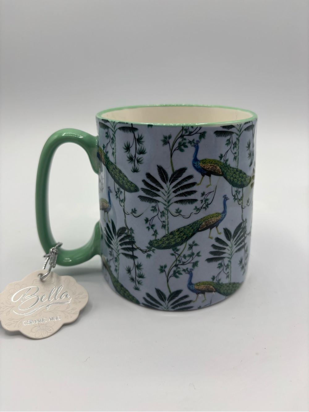 Bella Brand Peacock COFFEE MUG New with tag